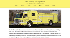 Desktop Screenshot of allentownshipfire.org